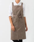 White shirt and Grey Apron set Bakery Uniform