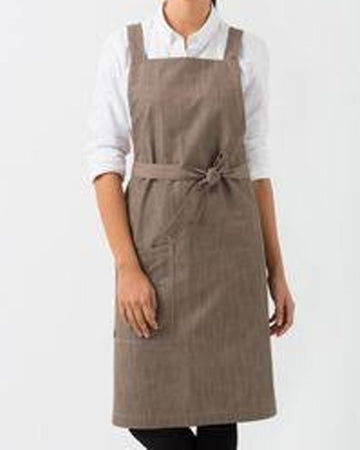 White shirt and Grey Apron set Bakery Uniform