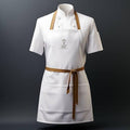 White Bakery Jacket and white apron set 