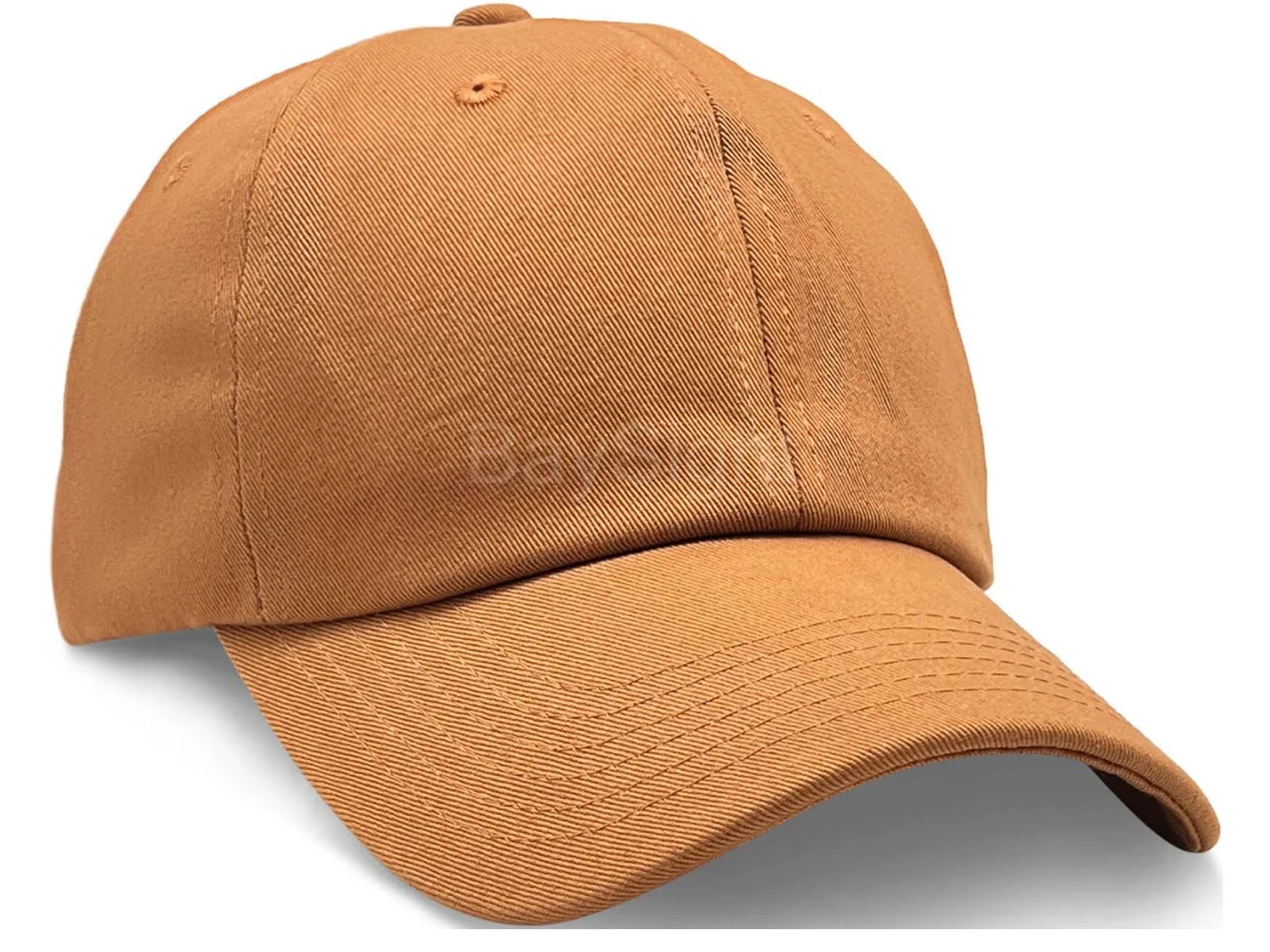 Brown cap on a white background