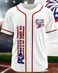 White Pueto Rico Baseball jersey top