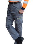 Light Grey and Orange Box Poket Carg Pant