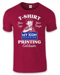 Maroon DTG printed Tshirt 