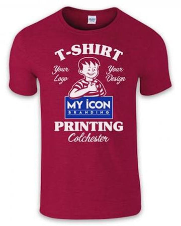 Maroon DTG printed Tshirt 