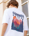 White DTG Printed Tshirt