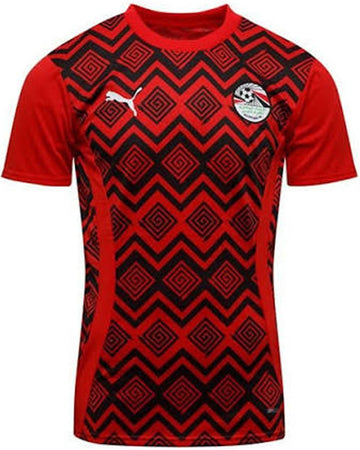 Red Egyptian Soccer Jersy with Black patches
