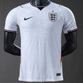 White England Soccer Jersey with black logos and cuff