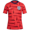 Red England Soccer Jersey with black patches