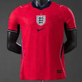 Red England Soccer Jersey with logo and lack cuff
