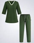 Green Female House keeping Uniform Set