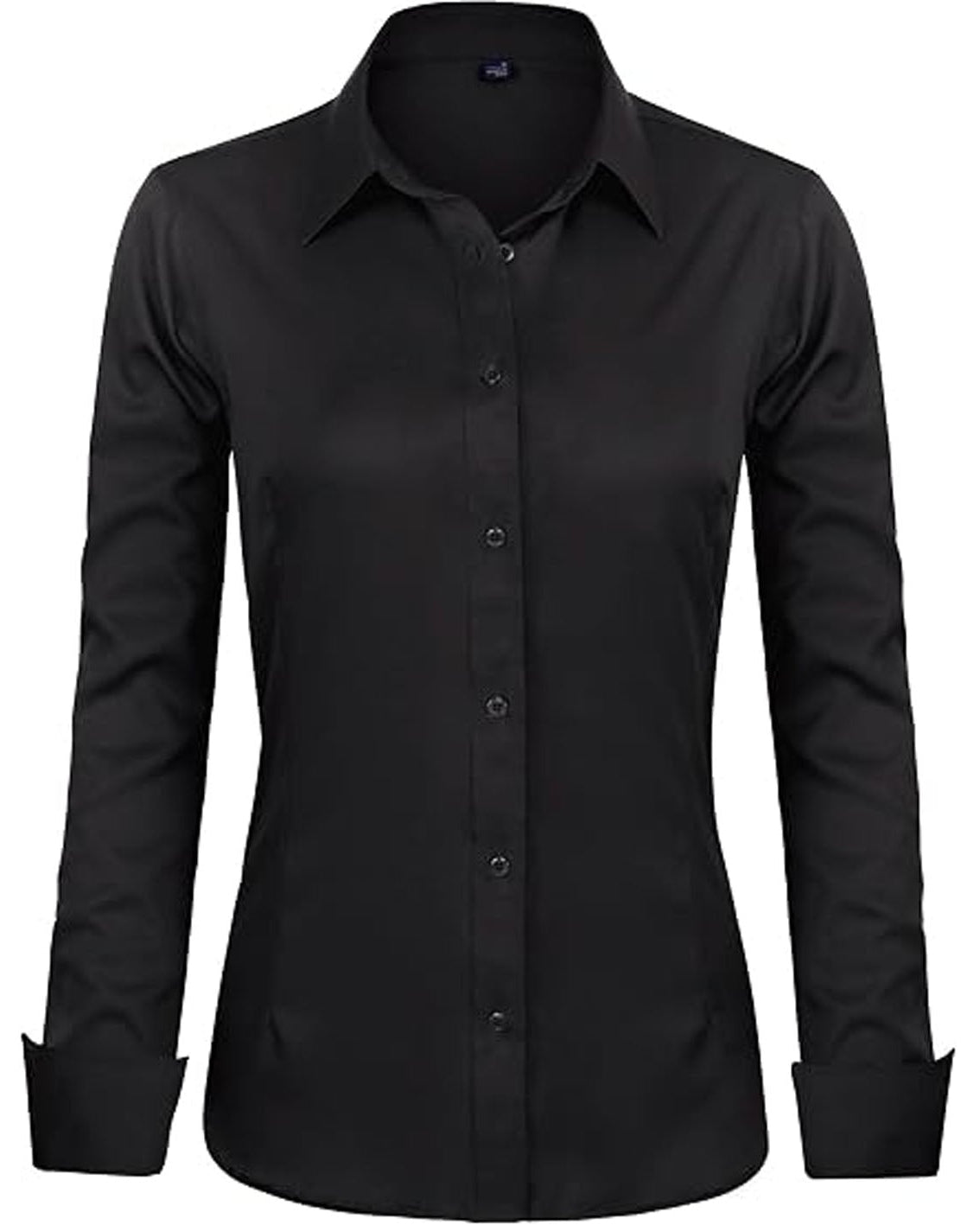 Black Full Sleeve formal Ladies Shirt