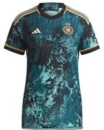 Teal soccer jersey with Adidas logo on a white background
