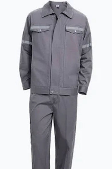Grey 2 Piece Coverall with reflector