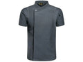 Gray chef's coat on a white background