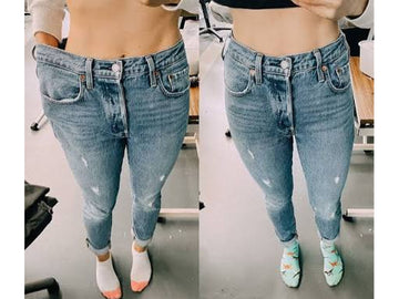 Before and After Jeans Tailoring Alteration 