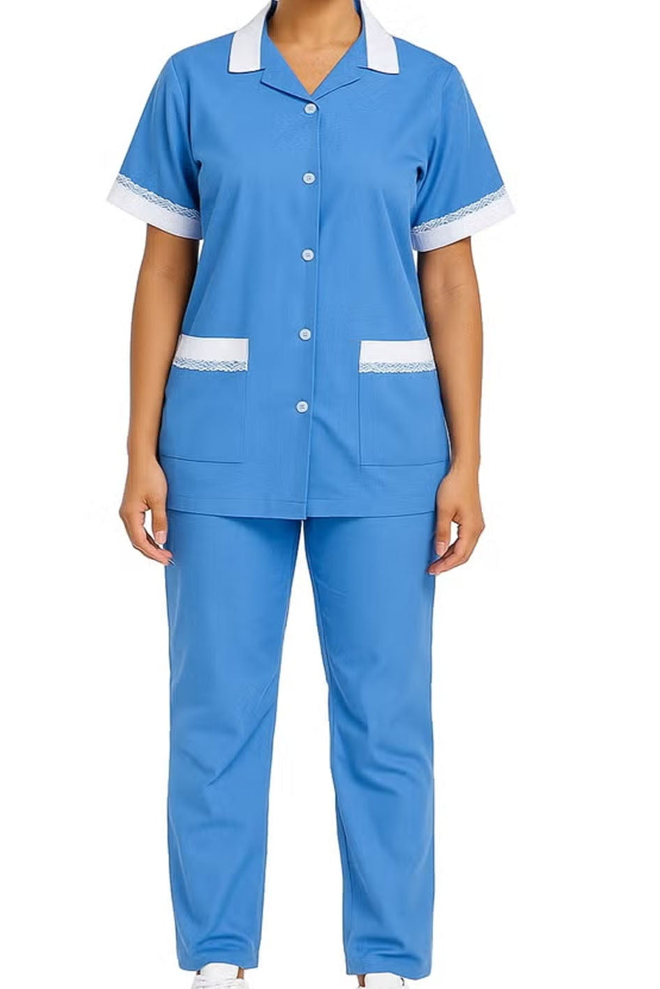 Kadama wearing Blue Uniform