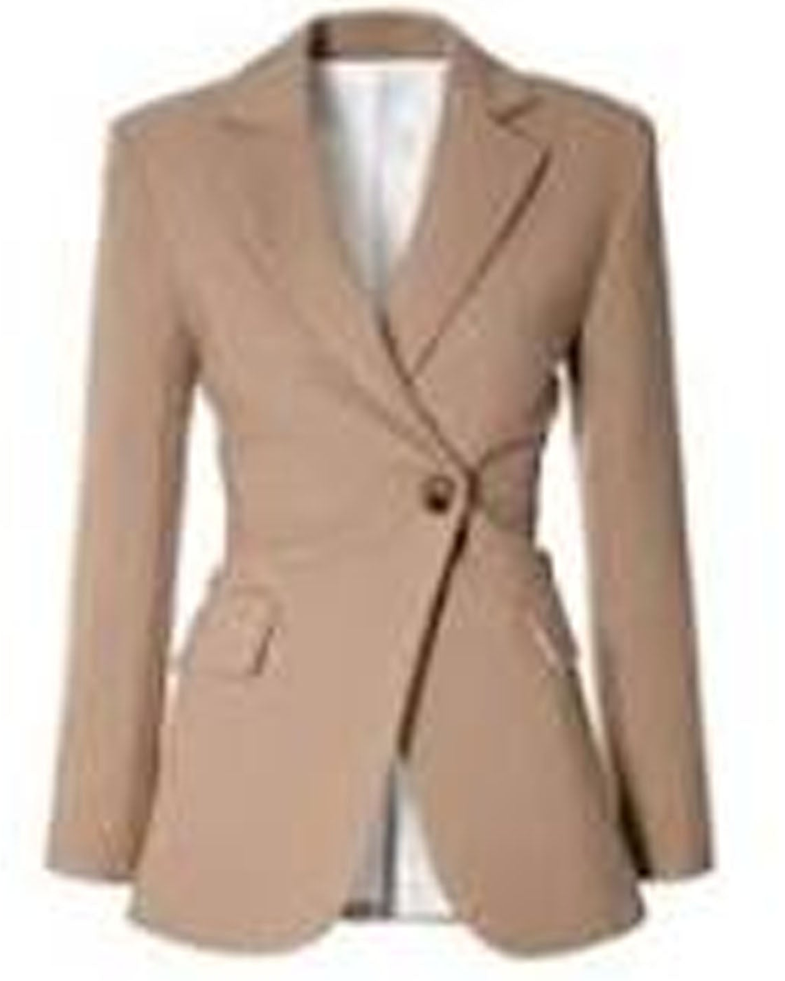Beige blazer on a white background