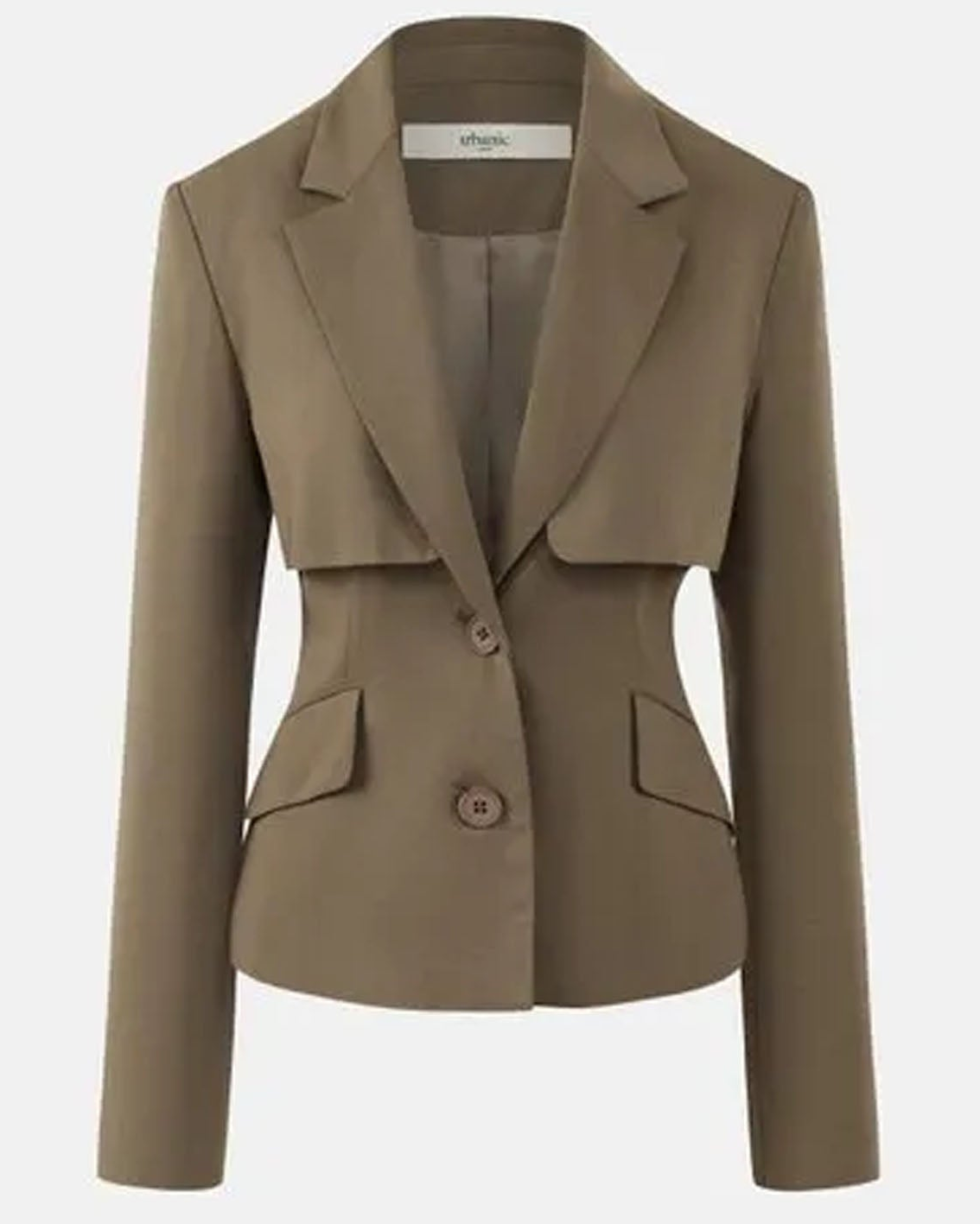 Brown blazer on a white background