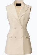 Off white ladies sleeveless blazer