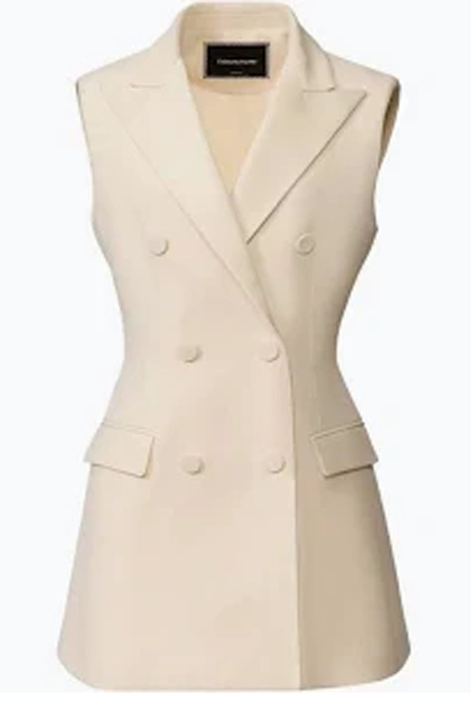 Off white ladies sleeveless blazer