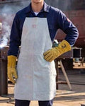 Sky Blue Leather Welding Apron
