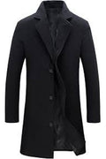 Black coat on a white background