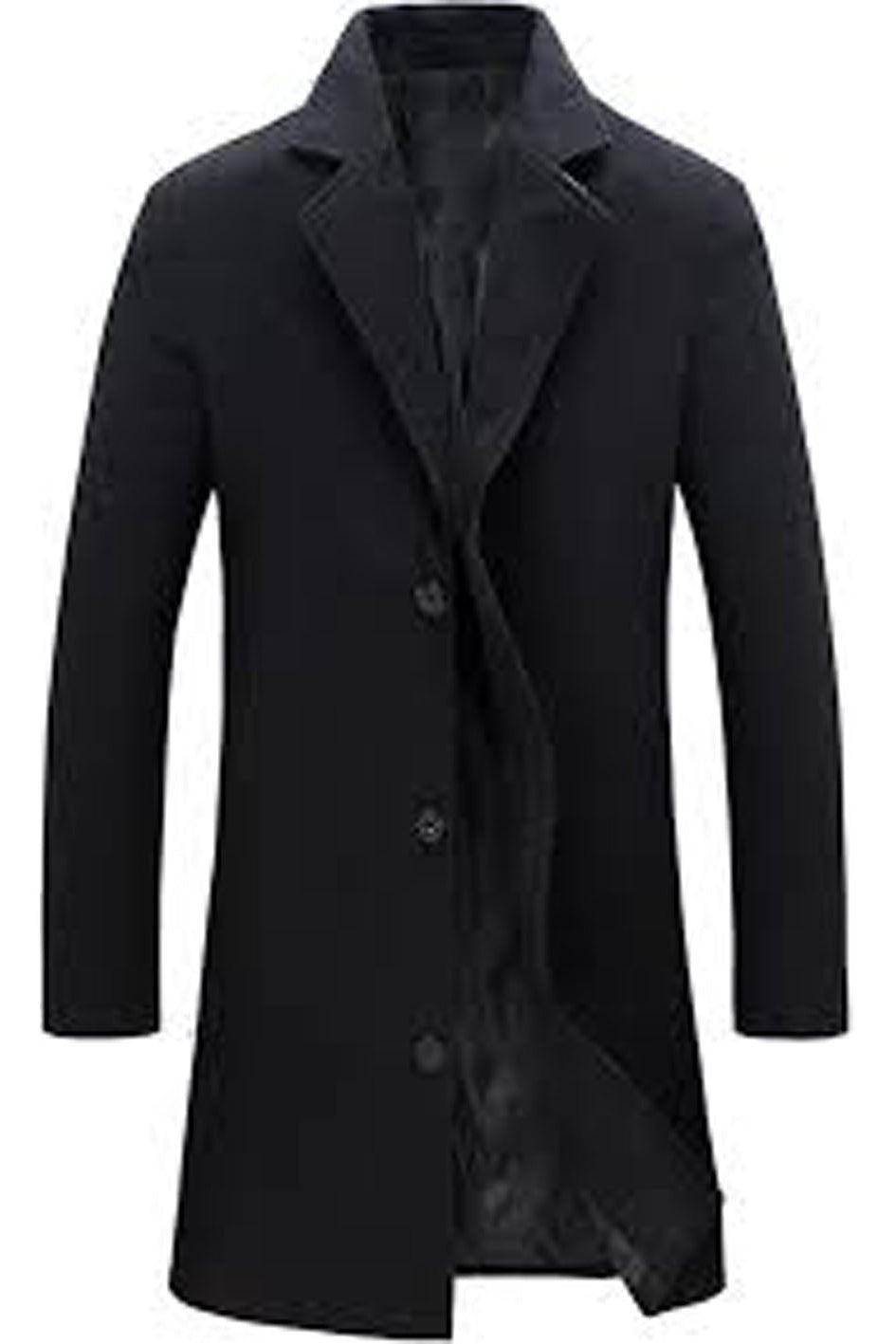 Black coat on a white background