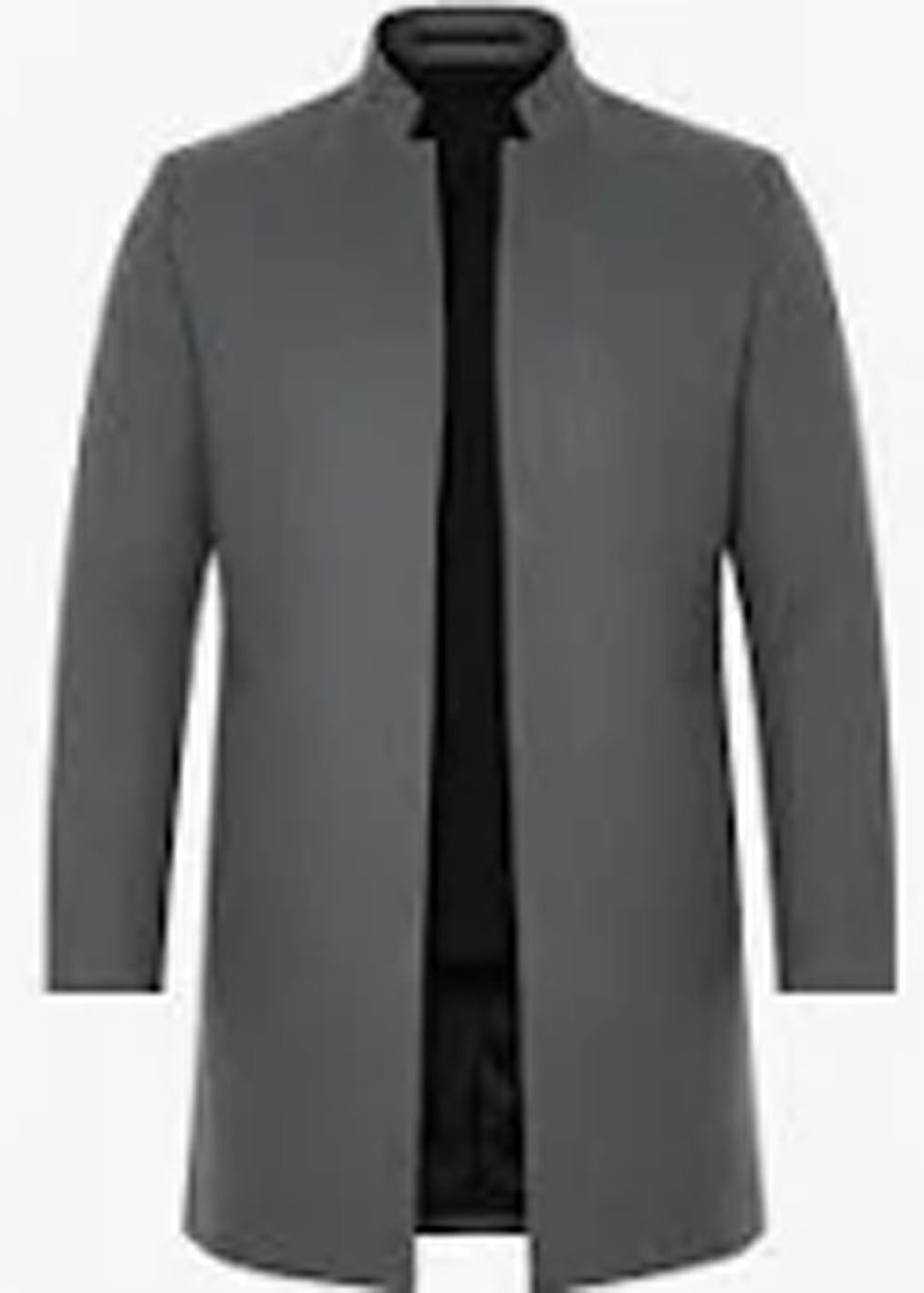 Gray coat on a white background