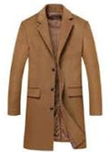 Brown coat on a white background