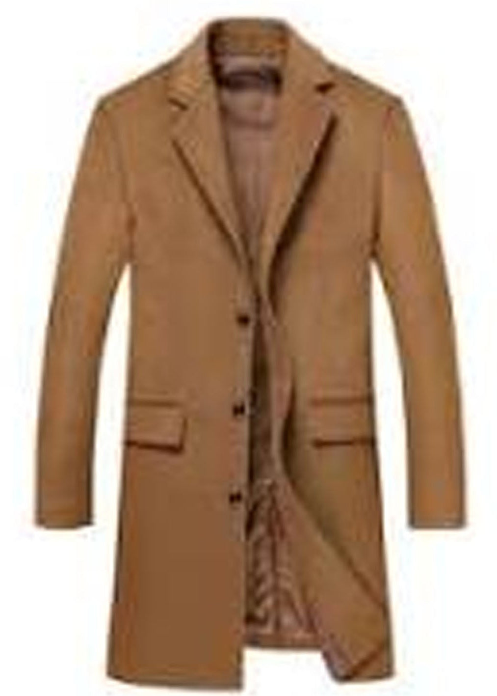 Brown coat on a white background