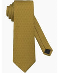 Gold textured tie on a white background