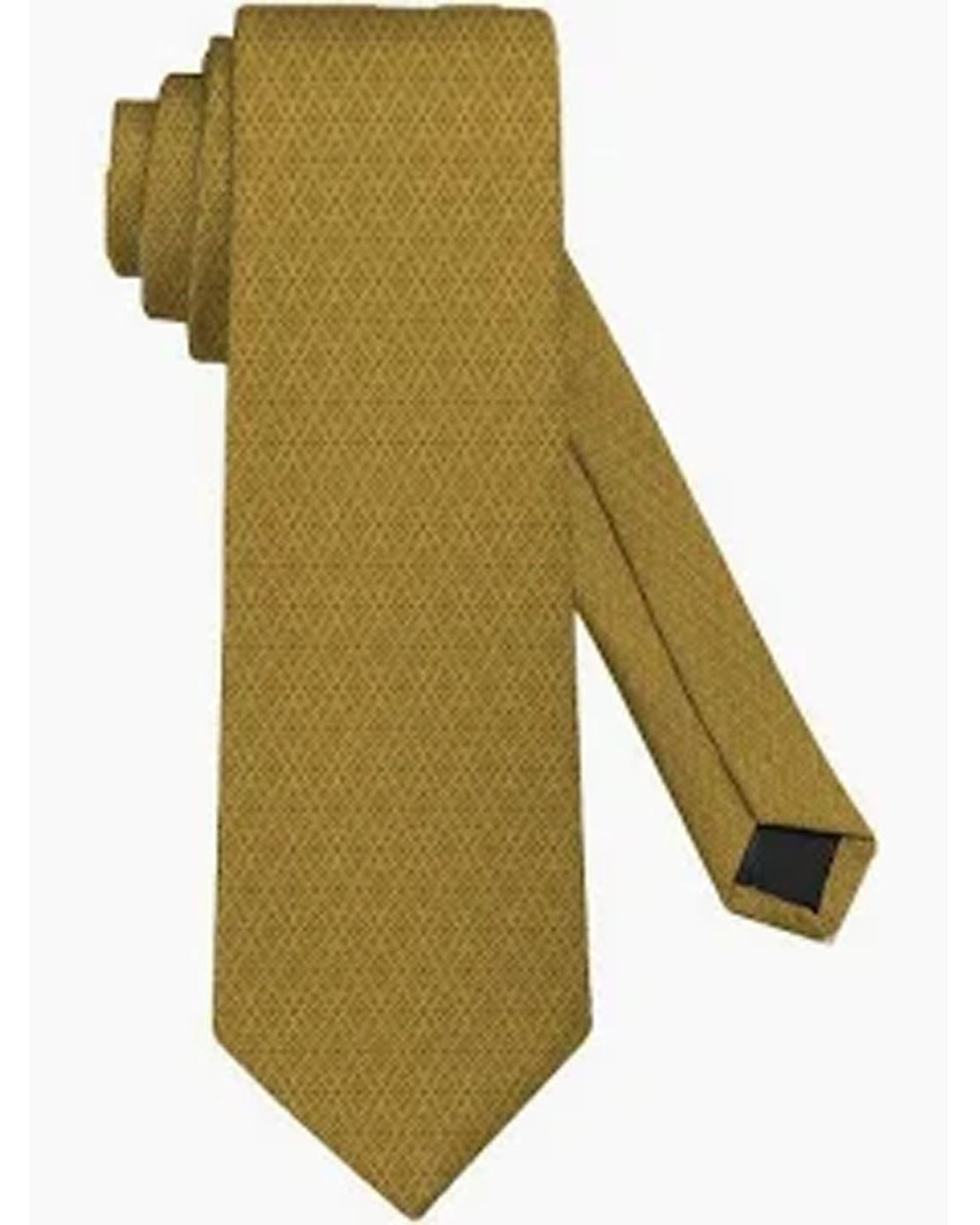 Gold textured tie on a white background