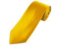 Yellow tie on a white background