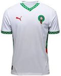 White sports jersey with green and red accents on a white background