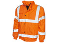 Red Reflective Bomber Jacket