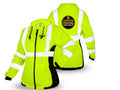 Yellow Female Reflective Bomber Jacket