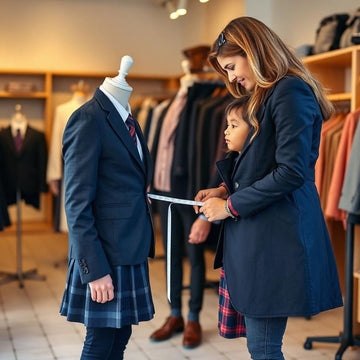 Tailor measuring uniform for alteration