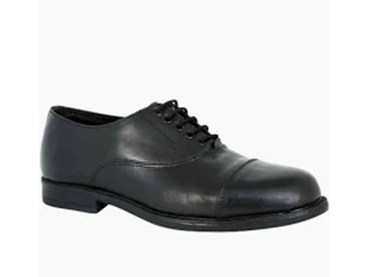 Black laced Security Shoe
