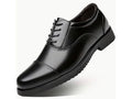 Black laced formal security shoe