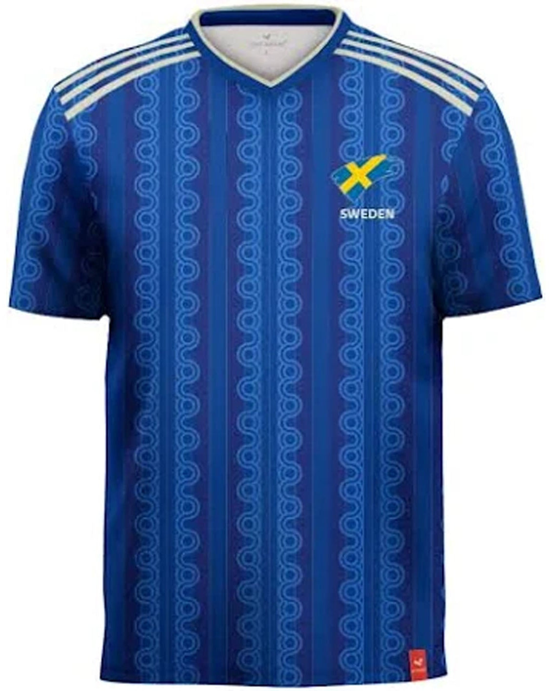 Blue Swedish Jersey with white lining