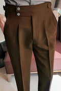 Brown pants worn by a person in an indoor setting