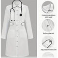 White customized female labcoat