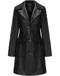 Black leather coat on a white background