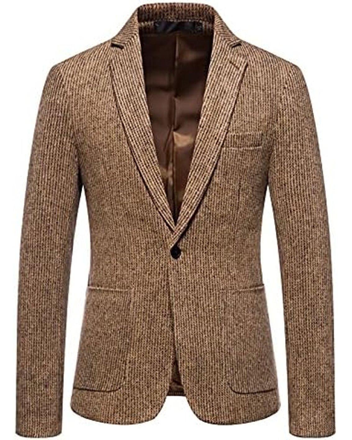 Brown blazer on a white background