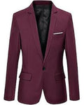 Maroon blazer on a white background