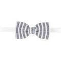 Striped bow tie on a white background
