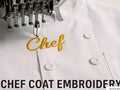 Embroidered Chef on jacket