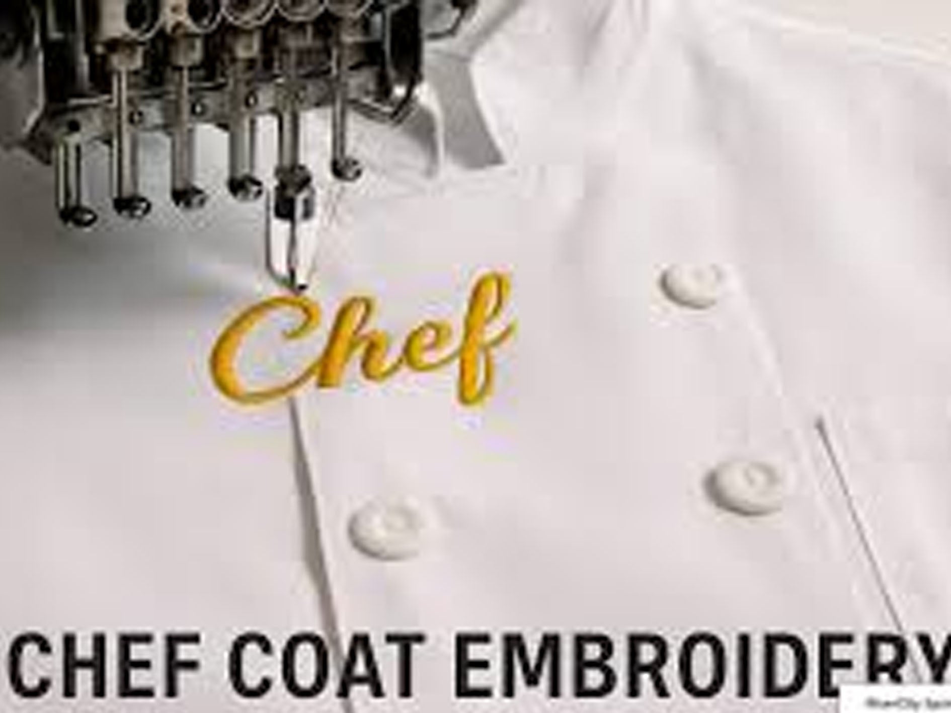 Embroidered Chef on jacket