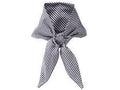black and white checkered chef scarf