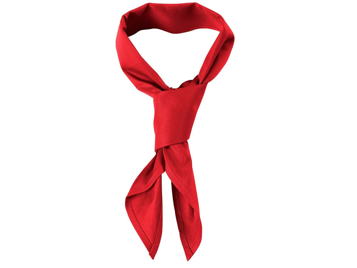 Red chef scarf